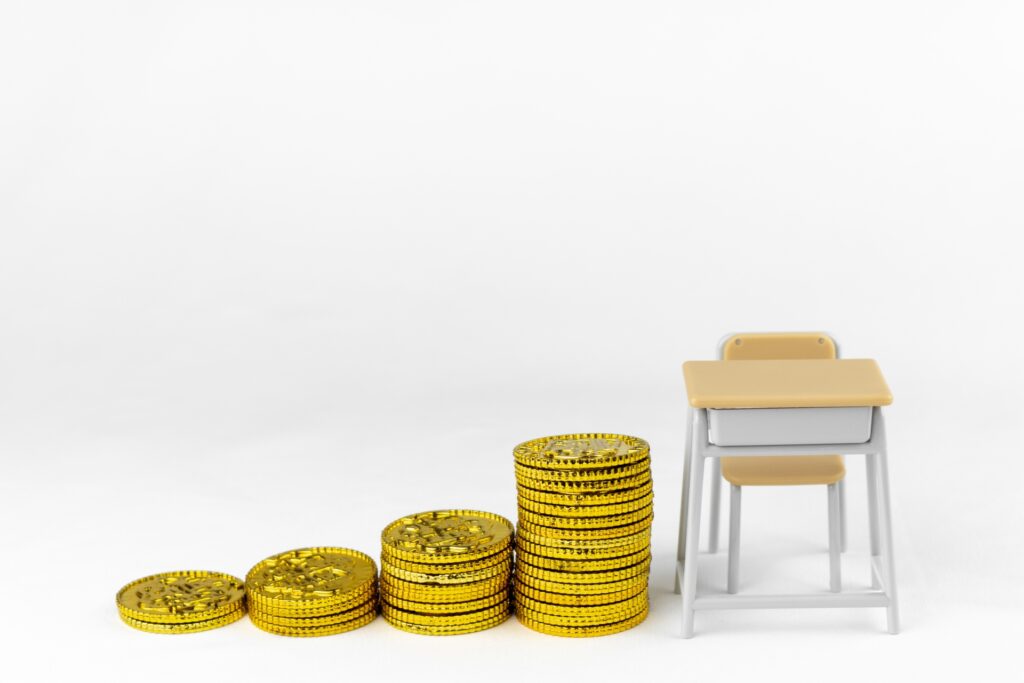 硬貨と勉強